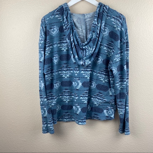 Wall Flower Aztec Print Hoodie - Picture 2 of 5